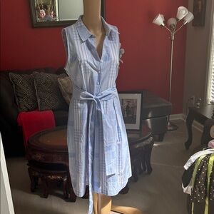 Tommy Hilfiger Blue Plaid Casual Shirt